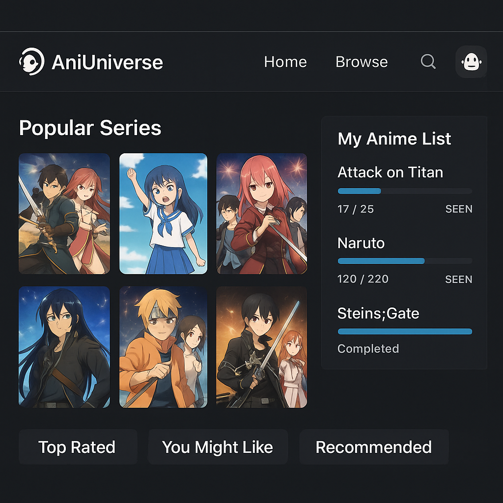 Anime Website Project